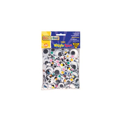 Wiggly Eyes Class Pack-500 Pcs.-Coloured
