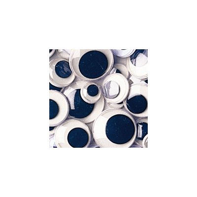 Wiggly Eyes - 100 Pcs. - Black