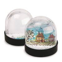Colour-Me Snow Globes- Pack of 12