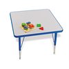 30" X 30" Rainbow Table carrée à hauteur basse réglable (15"H à 24"H) - Bleu