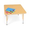 Low 30" X 30" Natural Adjustable Square Table