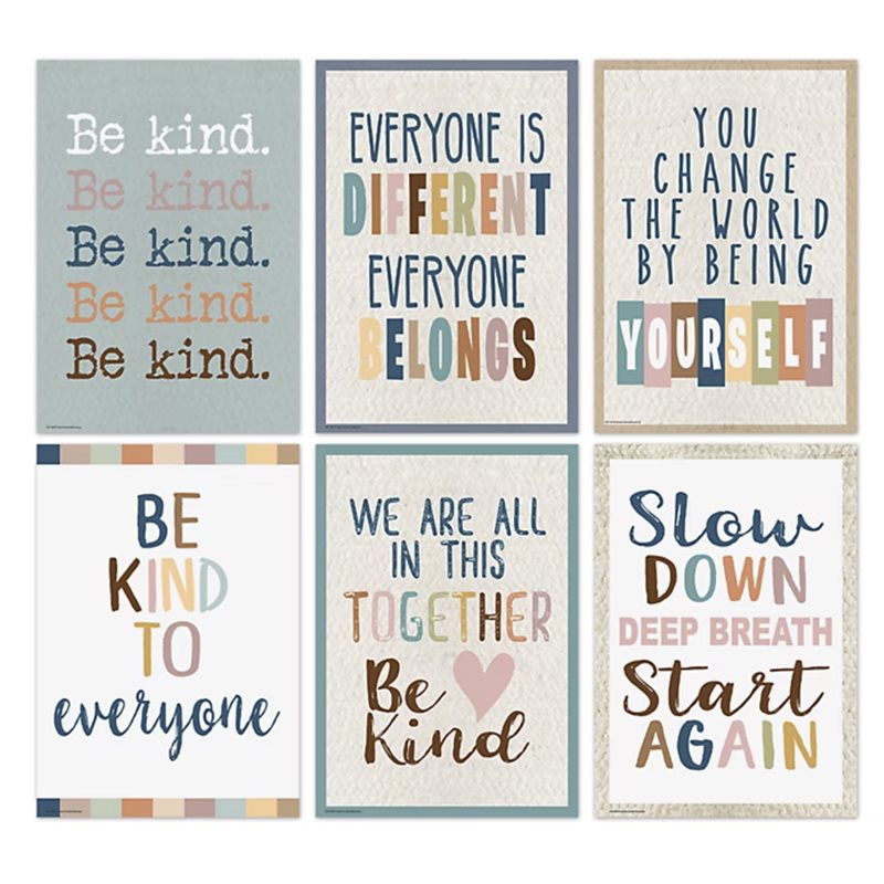 Pack d’affiches de motivation tout le monde est le bienvenu