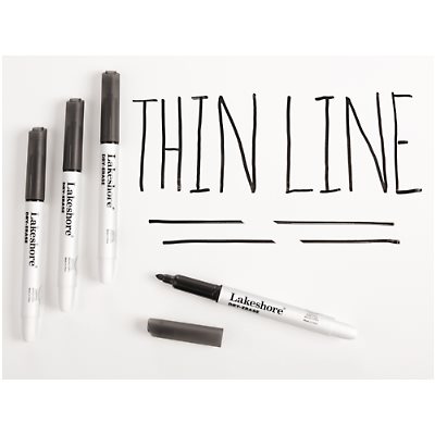 Marqueurs d'écriture et d'effacement Thin-Line-Set de 4