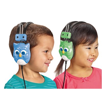 Whoo's Listening Headphones-Blue-Each