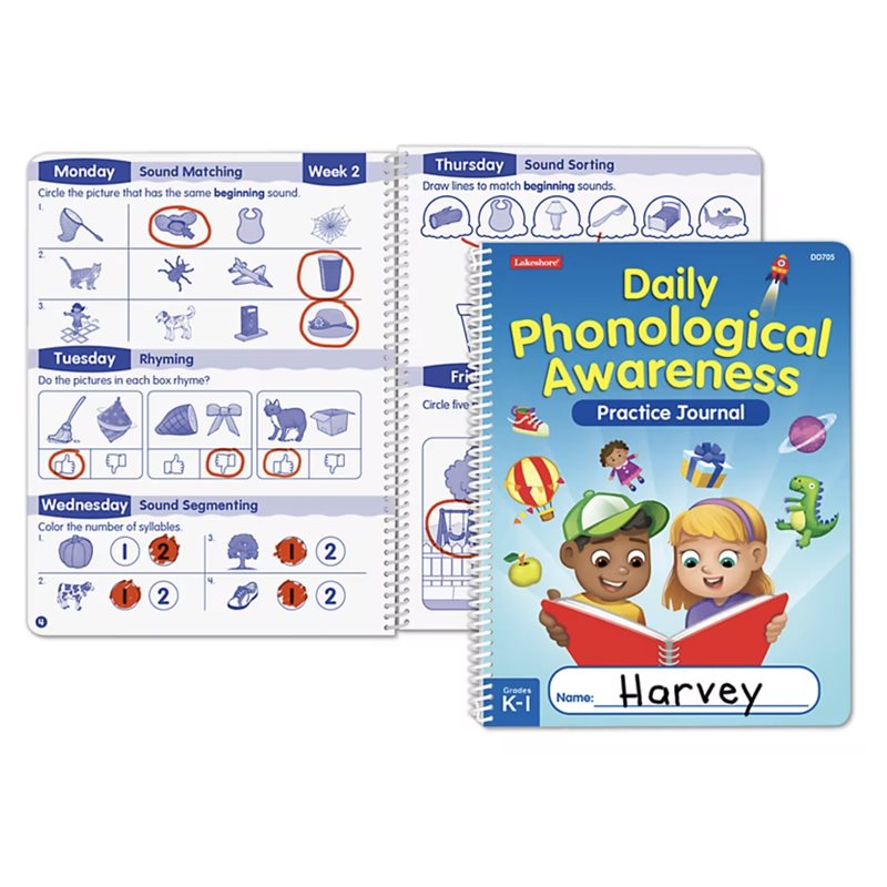 Daily Phonological Awareness Practice Journal- Set of 10