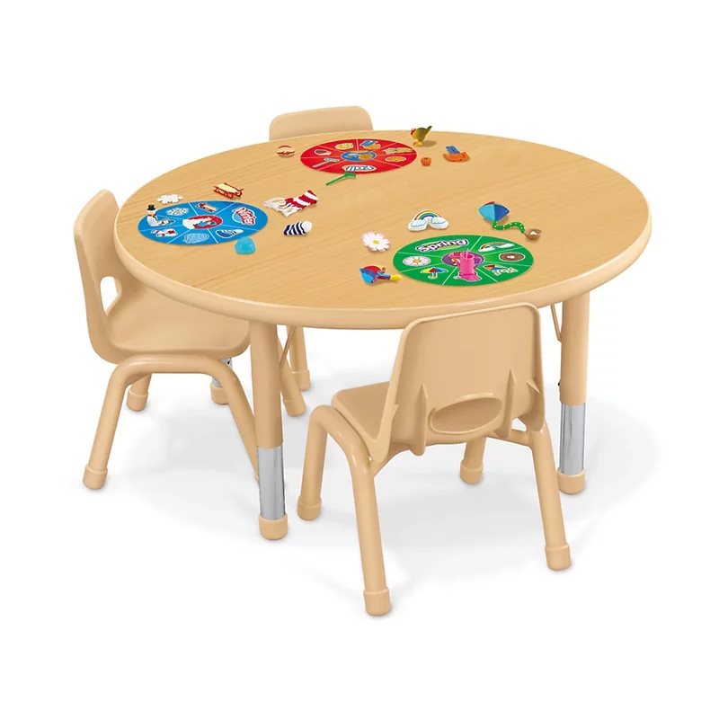 Table ronde réglable basse de 48 po