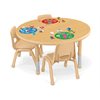Table ronde réglable basse de 48 po