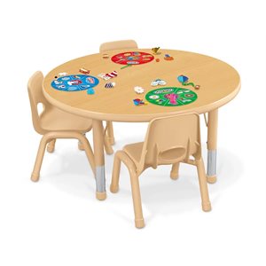 42" Heavy-Duty Adjustable Round Table