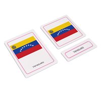 Flags Of South America 3 Part Cards (Plastic & Cut)