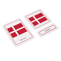 Flags Of Europe 3 Part Cards (Plastic & Cut)