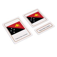 Flags Of Australia 3 Part Cards (Plastic & Cut)