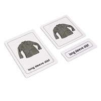 Clothes 3 Part Cards (Plastic & Cut)