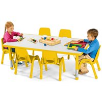 30" X 78" Rectangular Kids Colours™ Table - Yellow