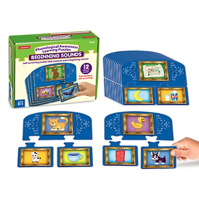 Phonological Awareness Learning Puzzles-Beginning Sounds
