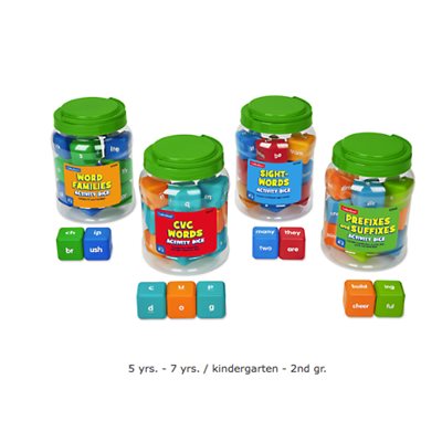 Reading Skills Activity Dice- Complete Set