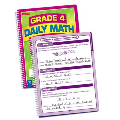 Daily Math Practice Journal - Gr. 4-Each Daily Math Practice Journal - Gr. 4-Each