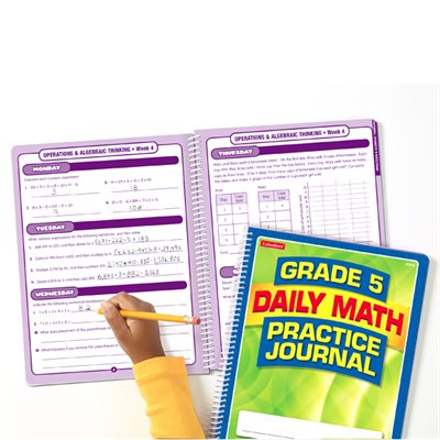 Daily Math Practice Journal - Gr. 5-Each Daily Math Practice Journal - Gr. 5-Each