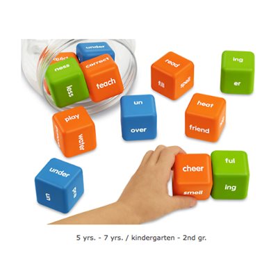 Reading Skills Activity Dice- Prefixes & Suffixes