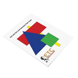 D- 2nd and 3rd Level Geometry Task Cards - Card Stock