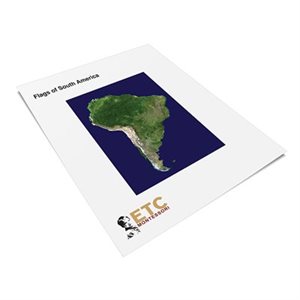 D- Flags of South America Nomenclature Card Stock