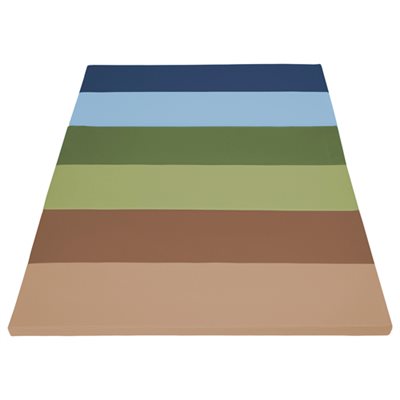 Softzone® 4X6 Rainbow Runway Tumbling Mat - Earthtone Softzone® 4X6 Rainbow Runway Tumbling Mat - Earthtone