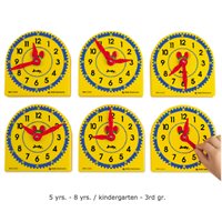 Étudiant Gear Horloges-Ensemble de 6