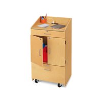 Armoire de professeur verrouillable mobile avec alimentation