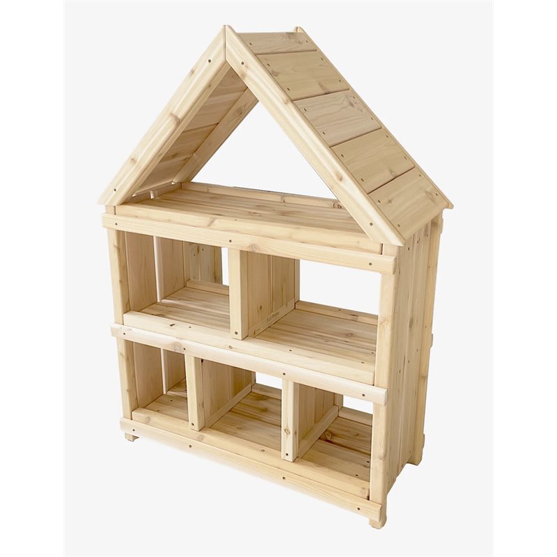 Cedar Dollhouse 3 Storey