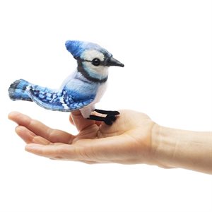 Mini marionnette Geai bleu de Folkmanis