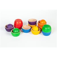 Bols et boules multicolores