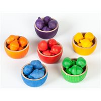Bols et glands multicolores