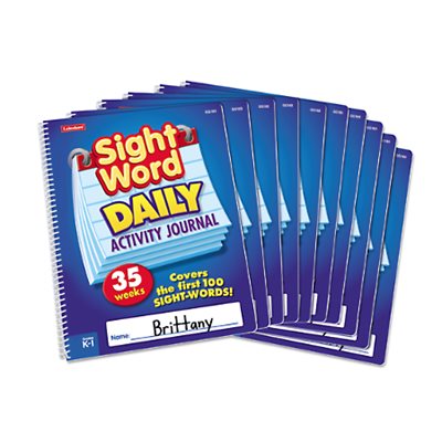 Sight-Word Daily Activity Journal - Set of 10 Sight-Word Daily Activity Journal - Set of 10
