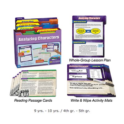 Analyzing Characters Finding Evidence Kit