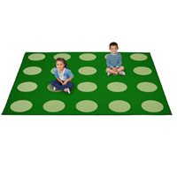 A Spot for Everyone - Classroom Carpet For 20- Green