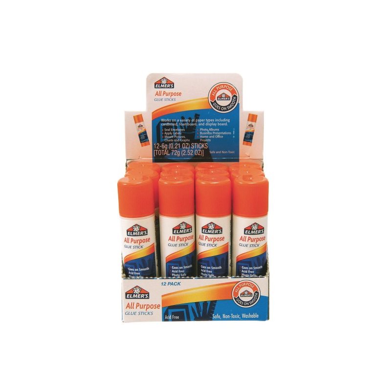 Elmer's All-Purpose Glue Sticks - 6g - Pack of 12