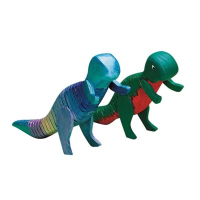 Dinosaures en bois flexibles Pk-12