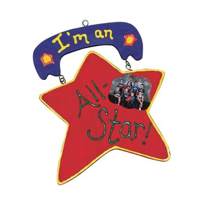 Wood Star Hanger - Pk of 12