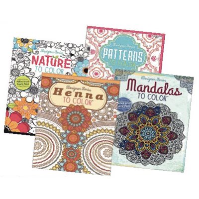 Adult Colouring Books Easy Pack