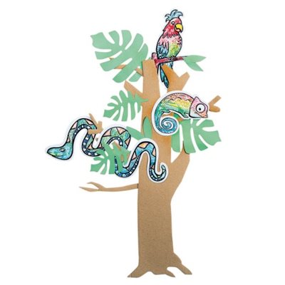 Kit de bricolage Paint-a-Dot™ Animaux de la forêt tropicale Kit de bricolage Paint-a-Dot™ Animaux de la forêt tropicale