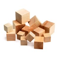 Blocs de Bois - Paquet de 48 Assortis