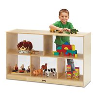 Jonti-Craft® Single Mobile Storage Unit - Low - Plexi Back