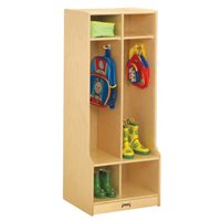 Jonti-Craft® 2 Section Coat Locker with Step