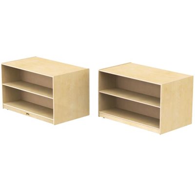 Jonti-Craft® Îlot à double face – Rangement à étagère droite Jonti-Craft® Îlot à double face – Rangement à étagère droite