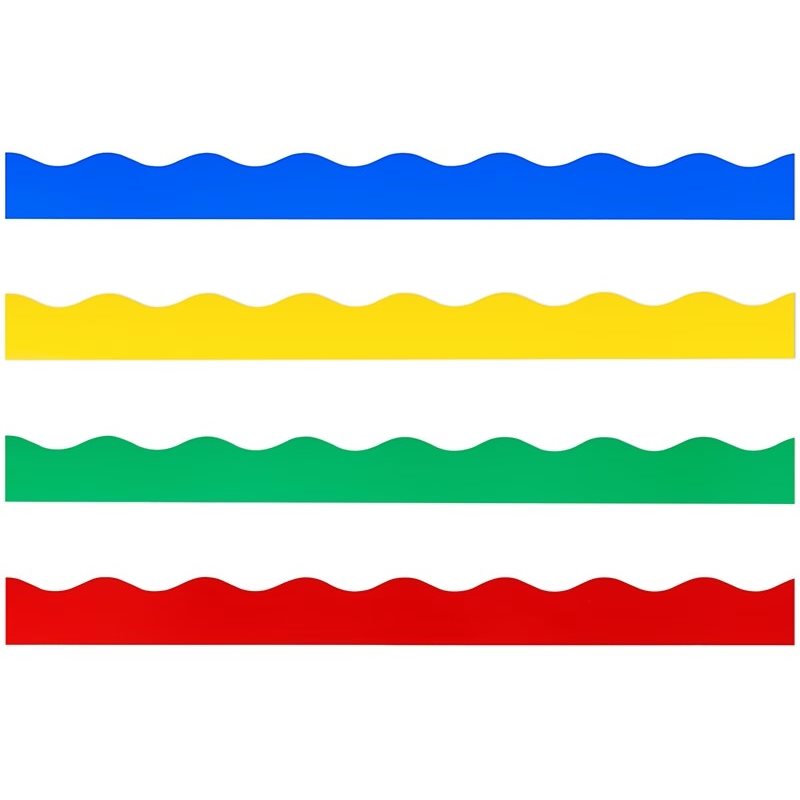 Bordures festonnées de couleurs classiques - Paquet varié de 40