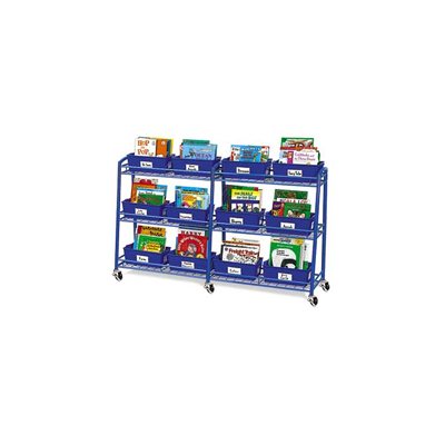 Bibliothèque mobile Books On Wheels - 12 bacs