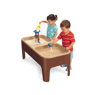 Toddler 2-Station Sand & Water Table-Natural Colours