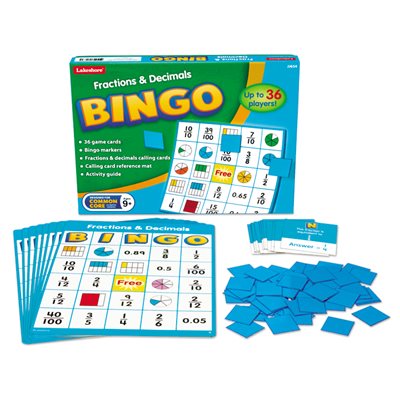 Fractions et nombres décimaux Bingo Gr. 3-5