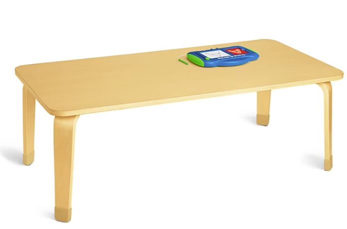 30" x 60" x 18"H Rectangular Birch Table