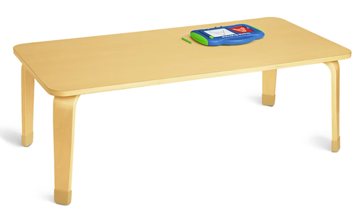 30" x 60" x 24"H Rectangular Birch Table