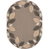 Breezy Branches- 5’4” x 7’8” Carpet - Oval - Neutral